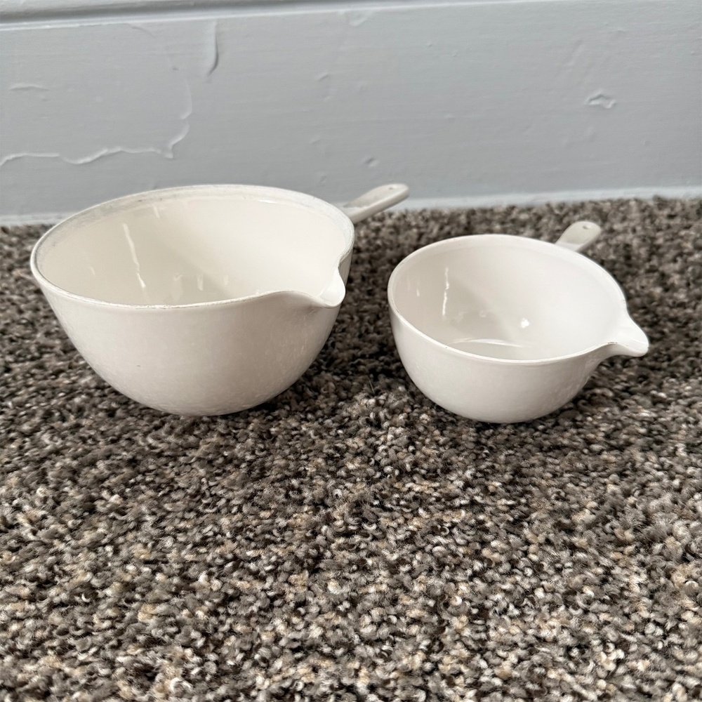 Coors Vintage Porcelain Crucibles - Set of 2 (180-4A and 180-3A)